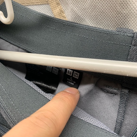 Uniqlo mens L grey jogger pants - Picture 4 of 6